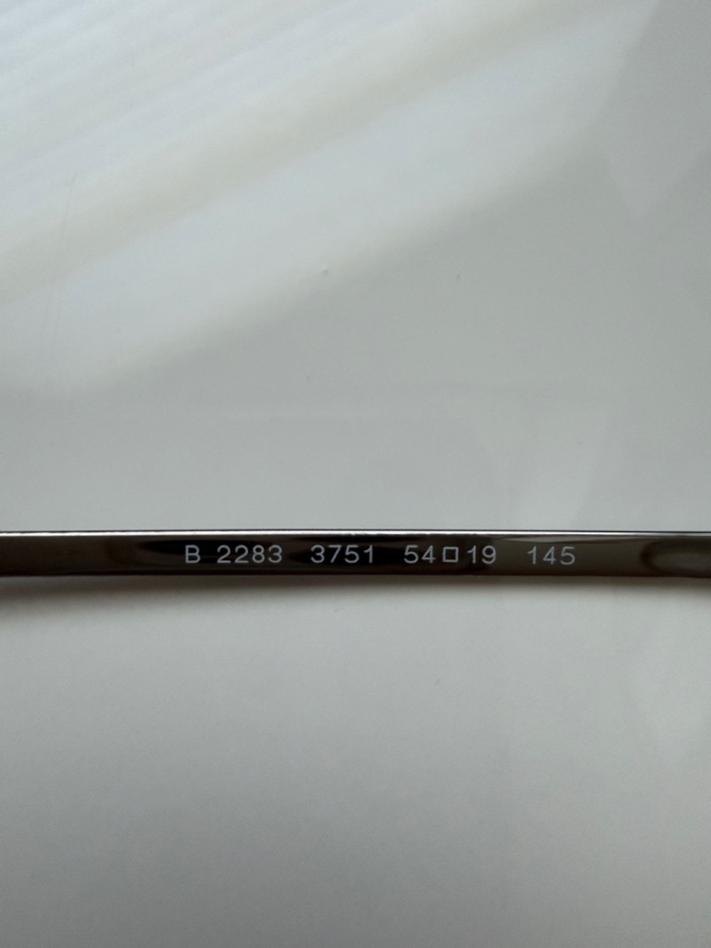 Burberry Grey Men’s  Eyewear w Metal Arm and White Logo Detailing preowned - Picture 6 of 6